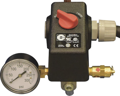Quincy QT-54 Splash Lubricated Reciprocating Air Compressor - 5 HP, 230 Volt, 1 Phase, 60-Gallon Vertical, Model Number 2V41C60VC
