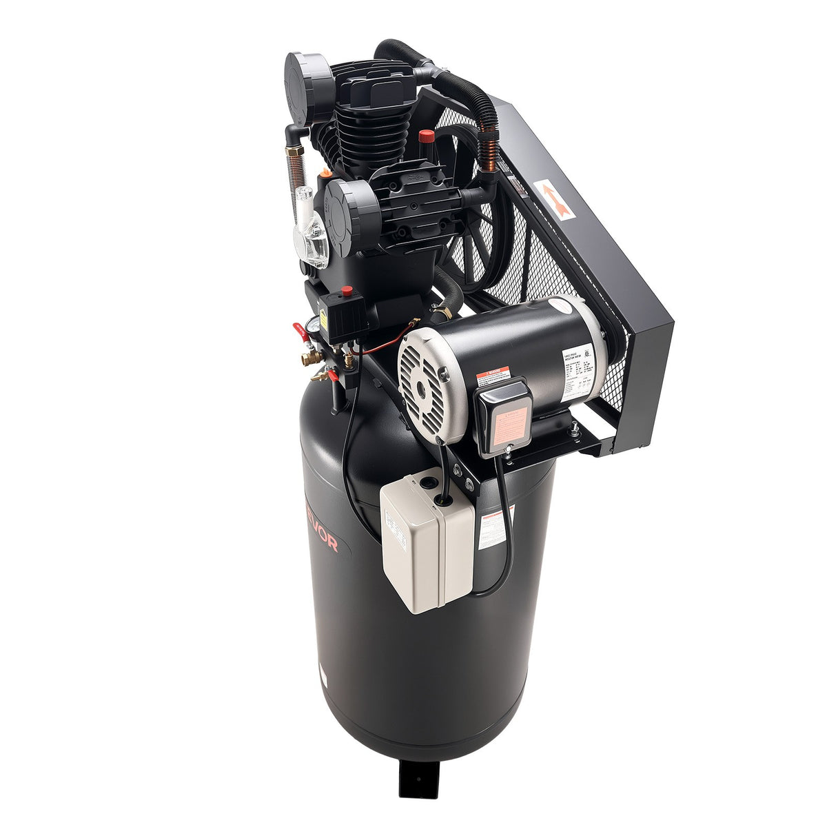VEVOR 80 Gallons Heavy-Duty Air Compressor 10HP 17 SCFM at 90PSI Oil-Lubricated