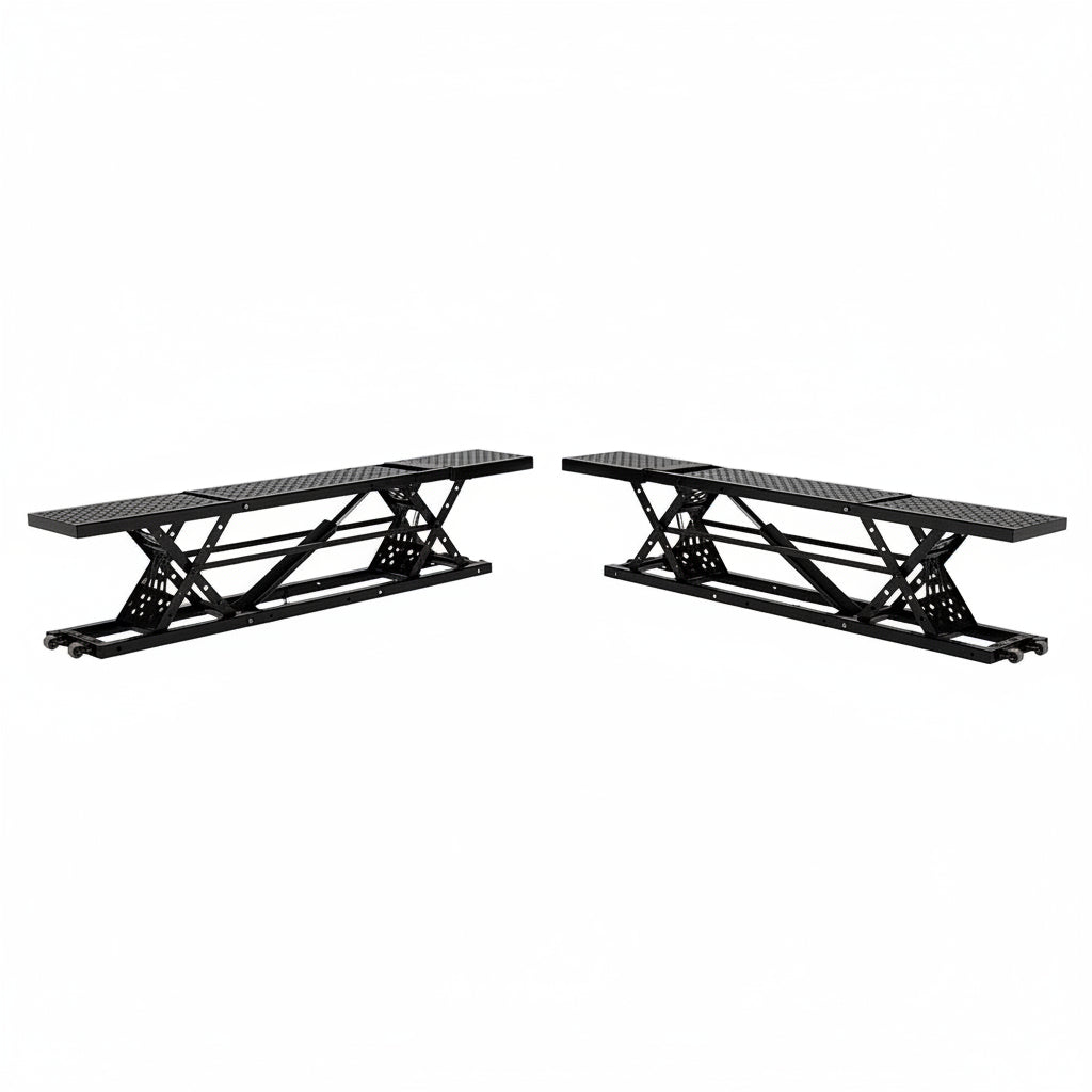 7000 LBS Portable Car Lift with Extension Plates, Black
