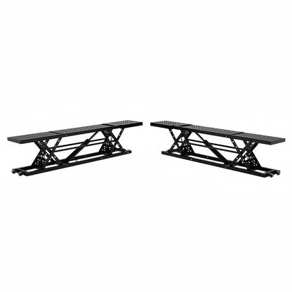 7000 LBS Portable Car Lift with Extension Plates, Black