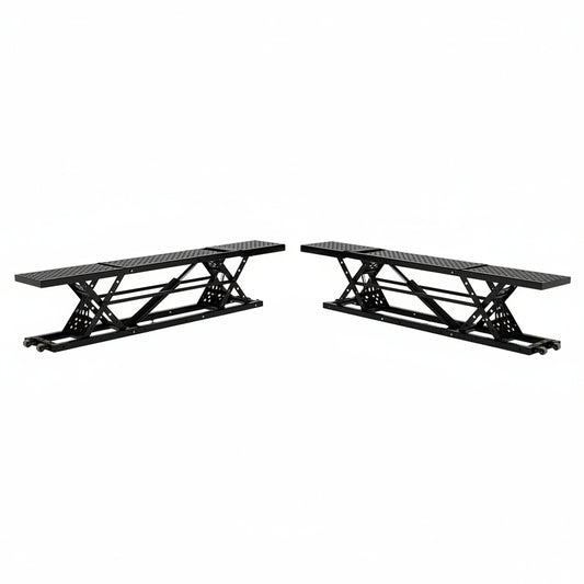 7000 LBS Portable Car Lift with Extension Plates, Black