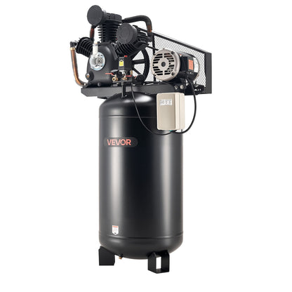 VEVOR 80 Gallons Heavy-Duty Air Compressor 10HP 17 SCFM at 90PSI Oil-Lubricated