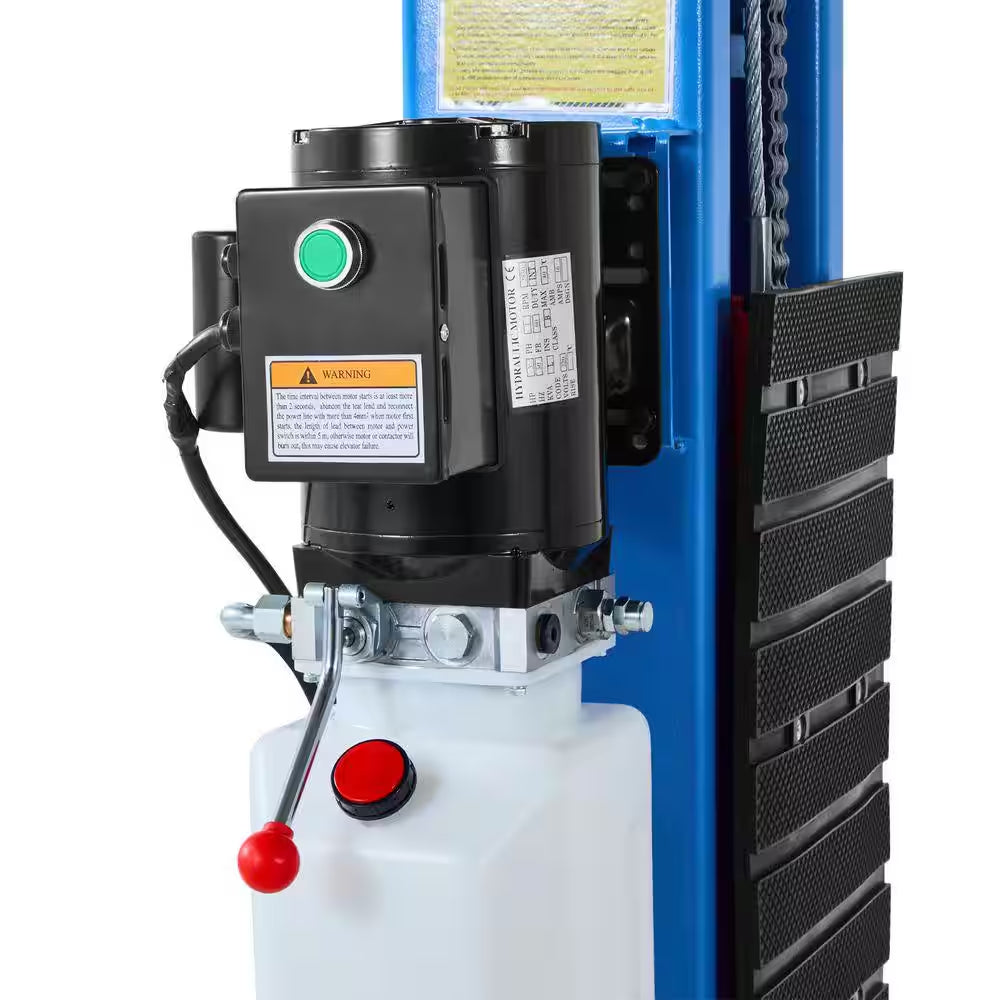 9000 Lbs. Capacity 2-Post Car Lift, 220V 2.95 HP Motor, 74.8-In. Height for Home Garage, Repair Shop and Workshop, Blue