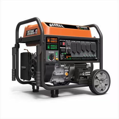 12,000/9000-Watt Electric Start Dual Fuel Gas Propane Powered Generator with 458 CC Engine