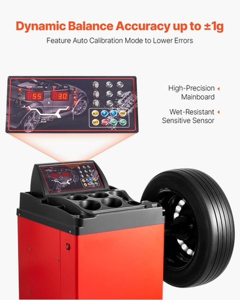 2.0 HP Tire Changer Machine Wheel Balancer Tire Balancer with Tire Bead Seater