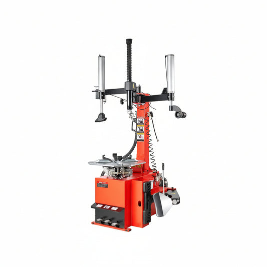 Tire Changer Machine, 2.0HP Copper Motor, Durable Tire Changer with Air Pressure Gauge & Pneumatic Assist Arm, Pedal Operated Tire Changer with Thickened Chuck, Fit for Sedan/Suv/Pickup Truck