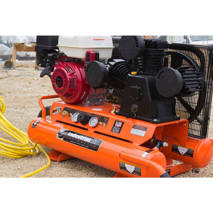 9 Gal. Portable Wheelbarrow Air Compressor with 9 HP Electric Start Honda Gas Engine