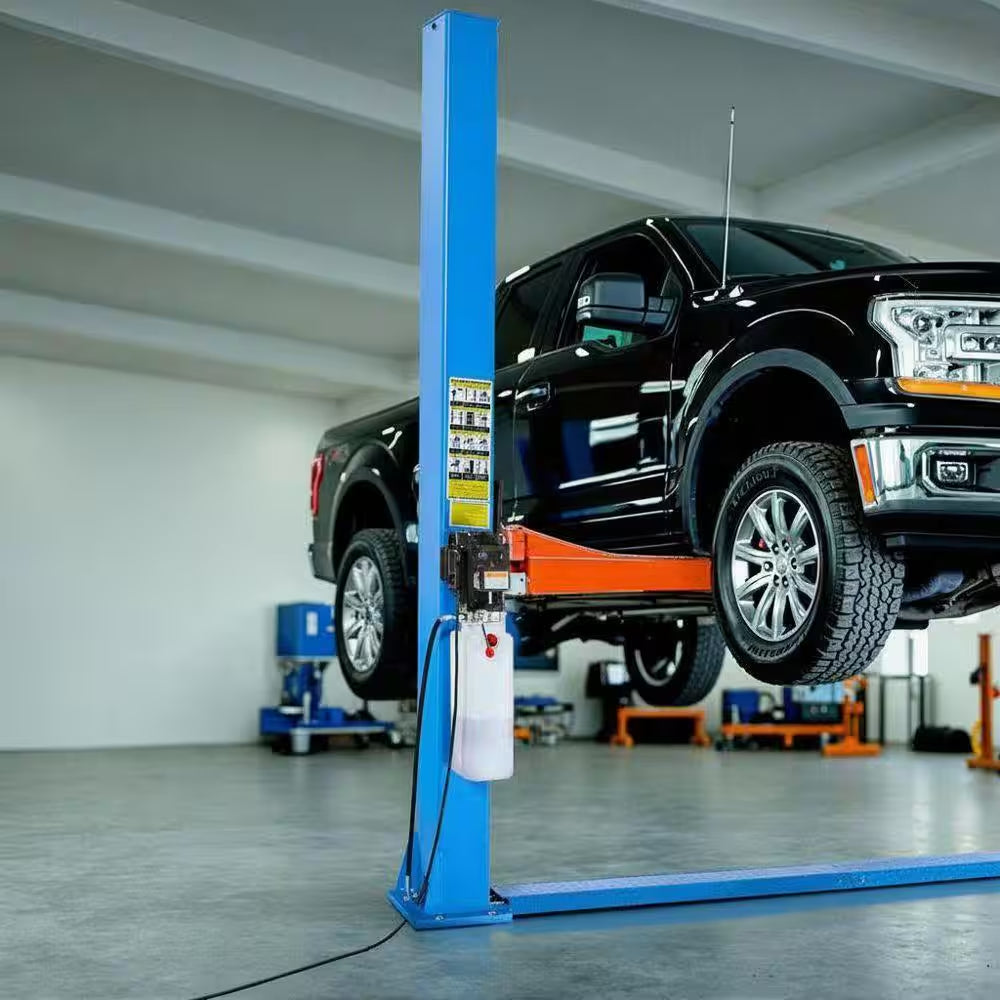 9000 Lbs. Capacity 2-Post Car Lift, 220V 2.95 HP Motor, 74.8-In. Height for Home Garage, Repair Shop and Workshop, Blue
