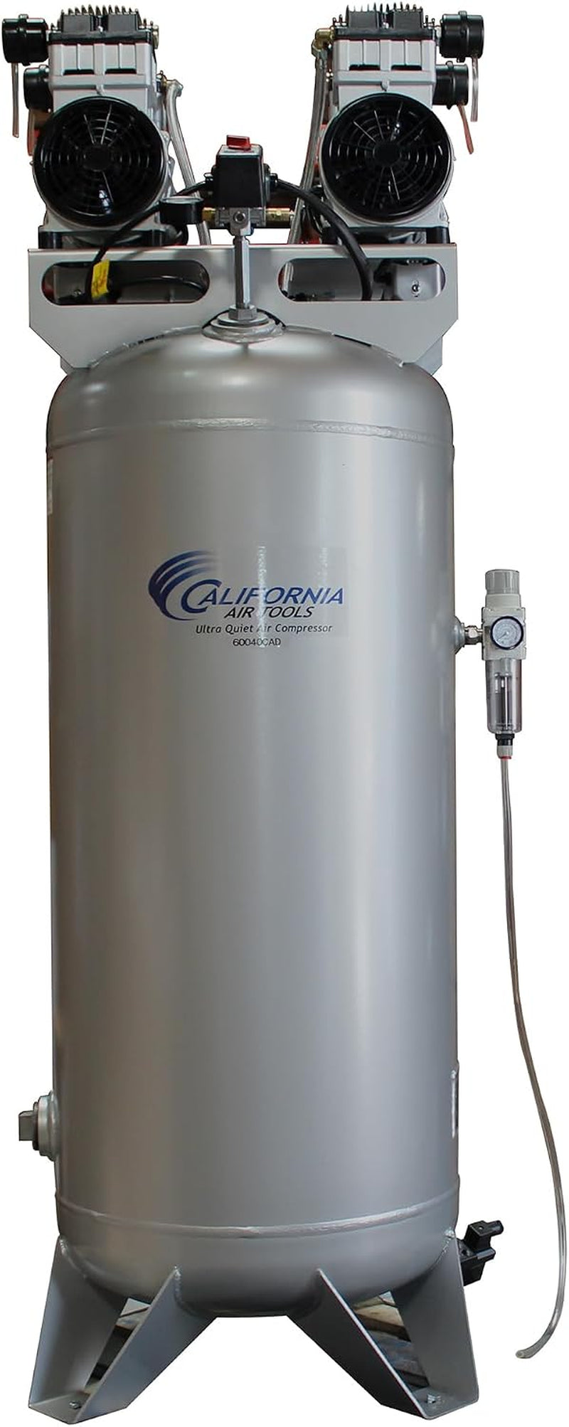 CAT-60040CAD 4.0 HP Ultra Quiet and Oil-Free Air Compressor, 60 Gallon Steel Tank, 75 Dba Noise Level