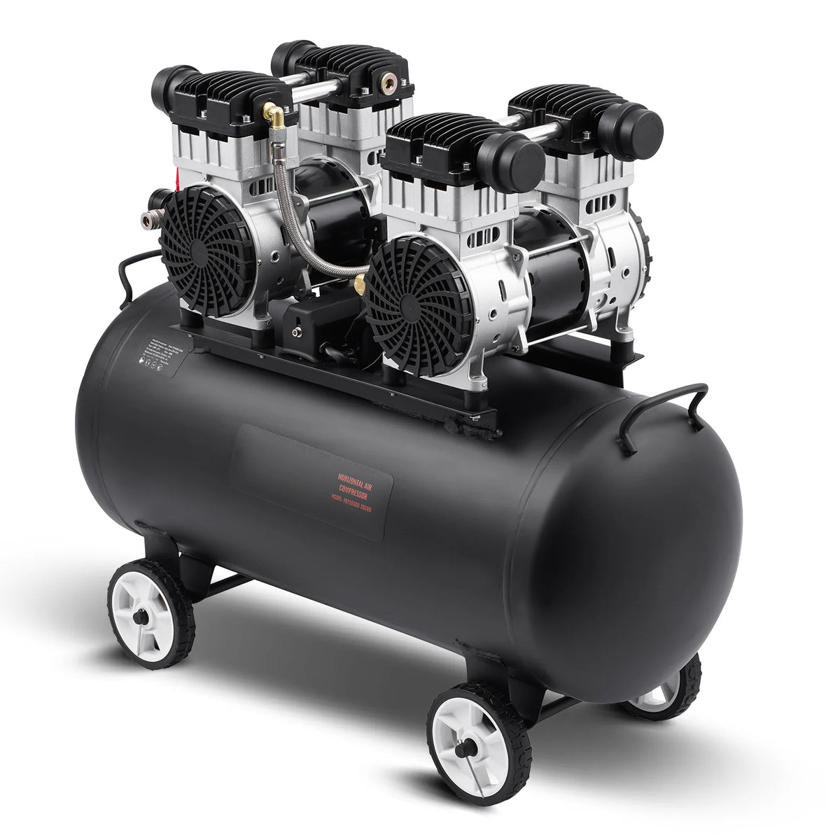 Air Compressor, 20 Gallon Steel Tank, 4HP 10.6 CFM@90 PSI Oil Free Air Compressor & Max. 125PSI Pressure, 78Db Ultra Quiet Portable Compressor, for Auto Repair, Tire Inflation, Spray Painting
